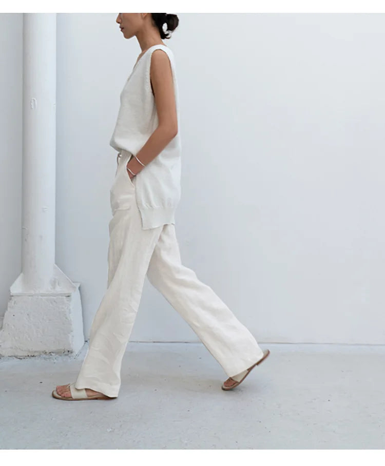 Delima | Pure Linen Drawstring Pants