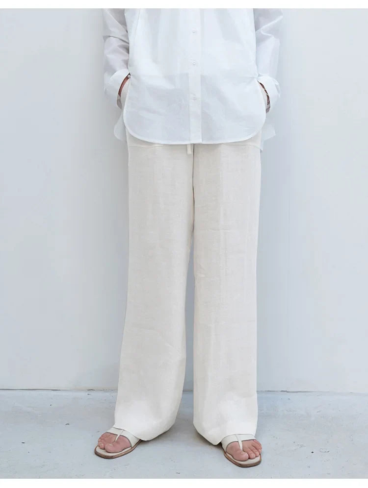 Delima | Pure Linen Drawstring Pants