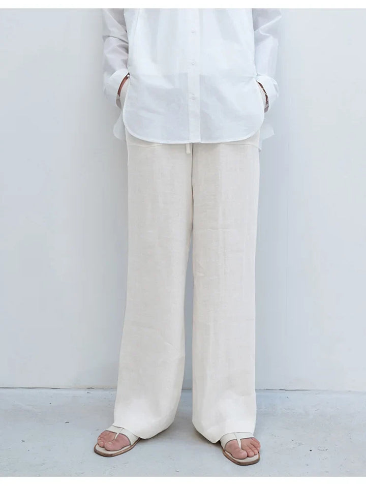 Delima | Pure Linen Drawstring Pants