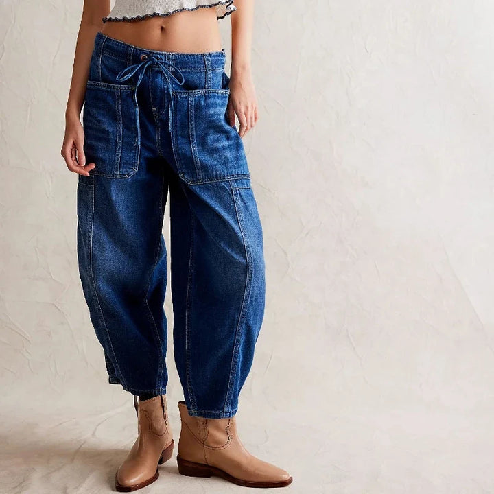 Maryse | Pull-On 100% Cotton Denim Jeans