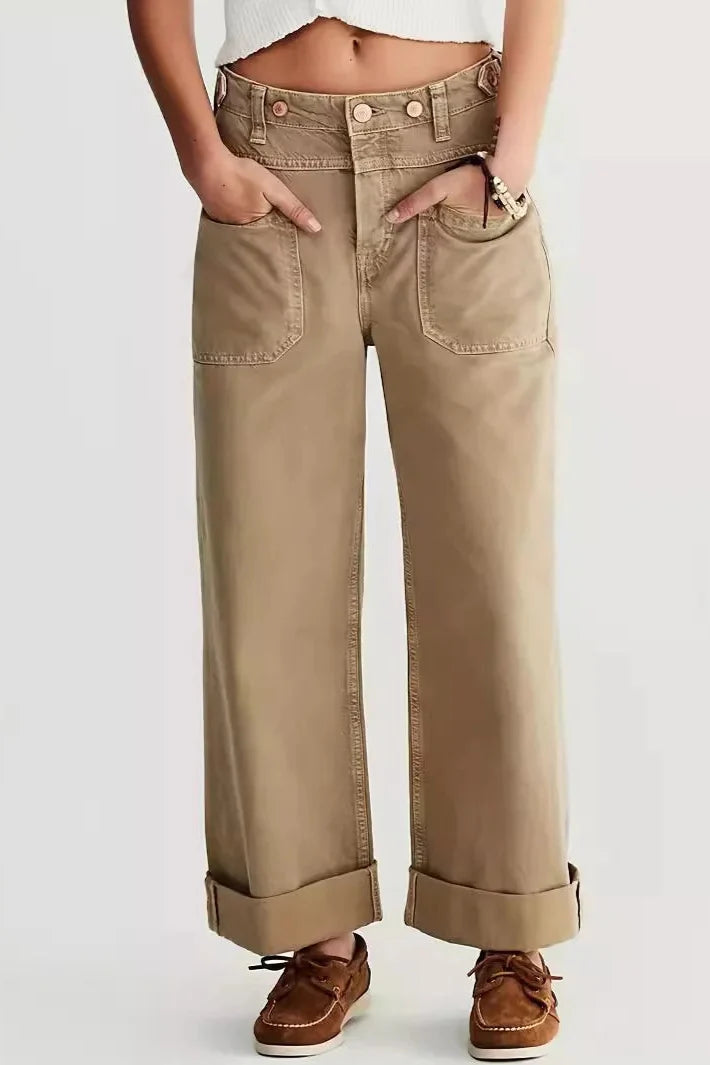 Modestine | Rigid Cotton Wide Leg Jeans