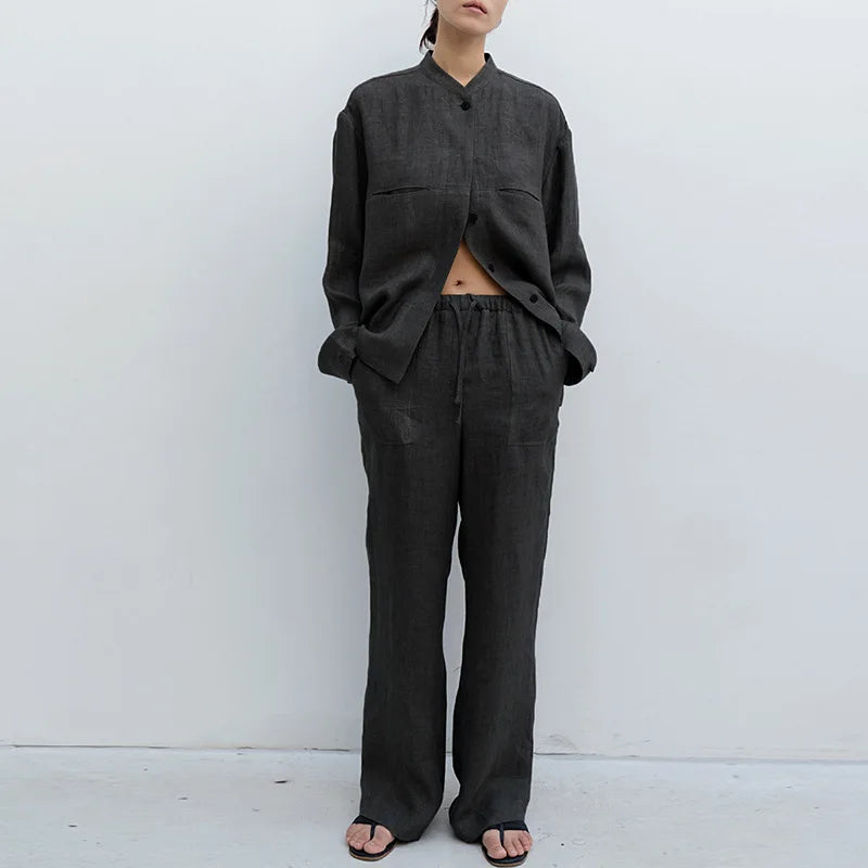 Delima | Pure Linen Drawstring Pants