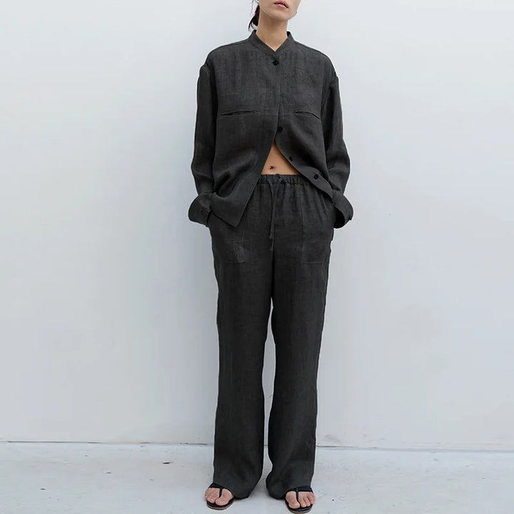 Delima | Pure Linen Drawstring Pants