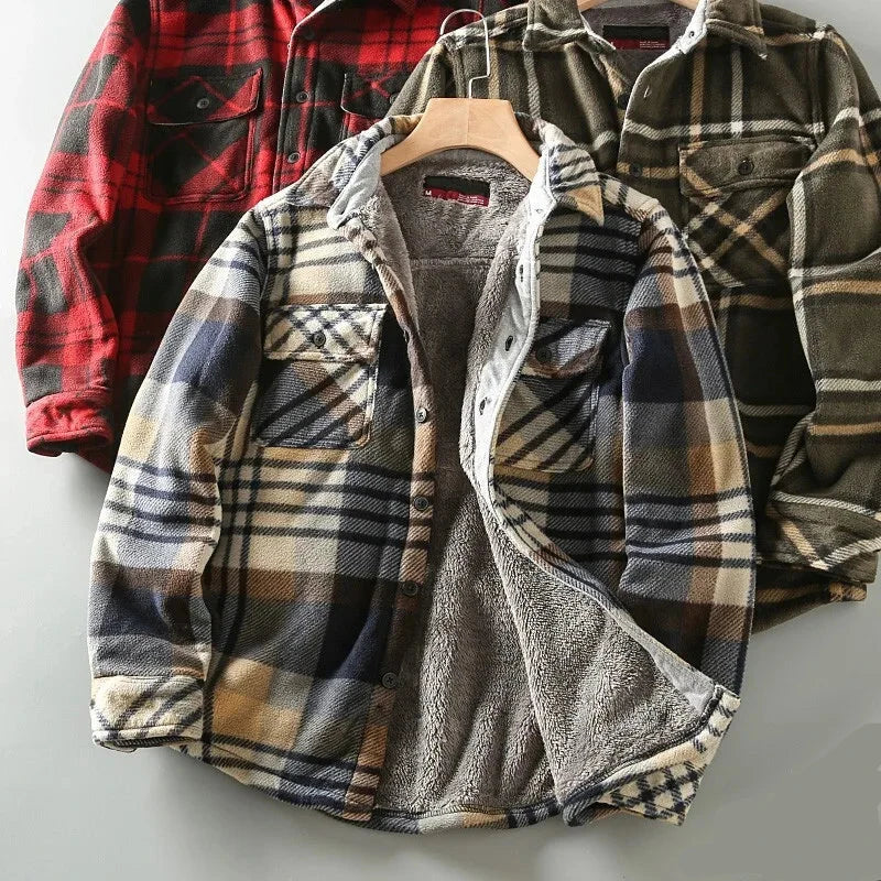 Patrice | Fleece Lined Flannel Shirt Jacket