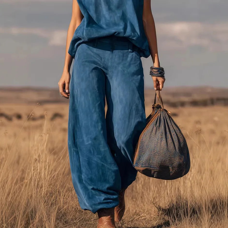 Francoise | Sleeveless Wide Leg Set