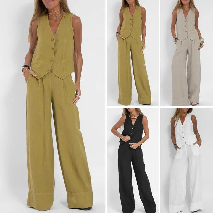 Clementine | Pure Linen Two Piece Set
