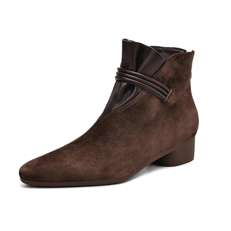 Rosemarie | Cow Suede Pointed Boots