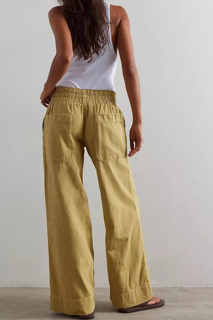 Melina | Loose Fit High Rise Wide Jeans