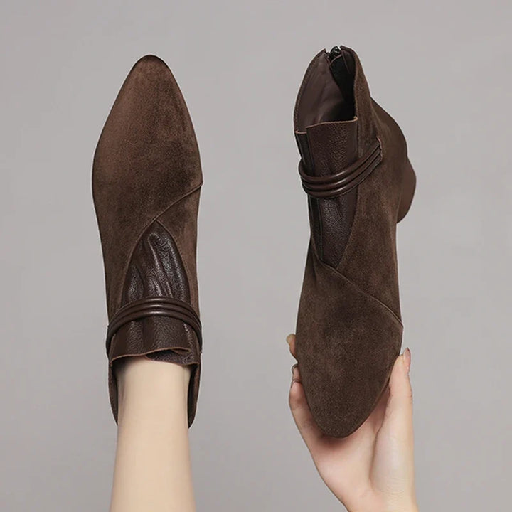 Rosemarie | Cow Suede Pointed Boots