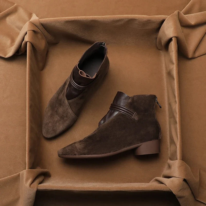 Rosemarie | Cow Suede Pointed Boots