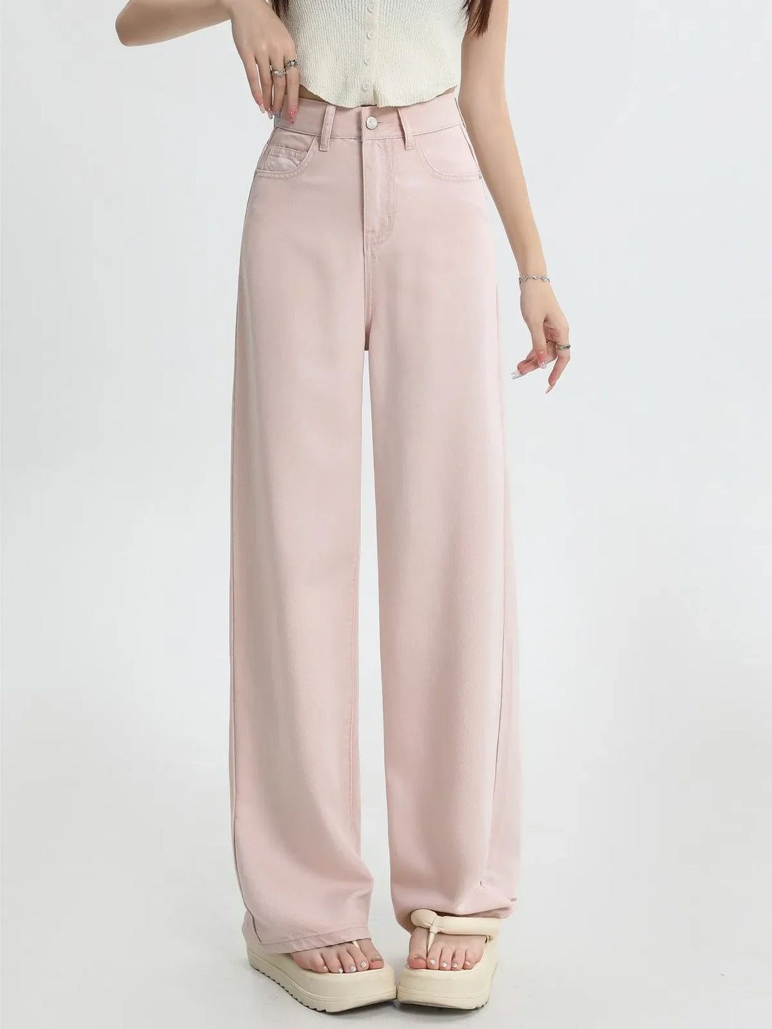 Jehanne | Loose High Waist Cotton Jeans
