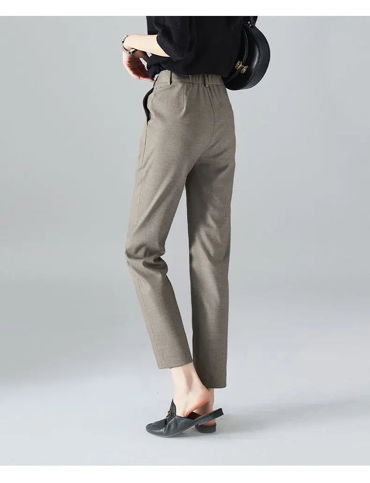 Josee | Tapered Ankle High Waist Trousers