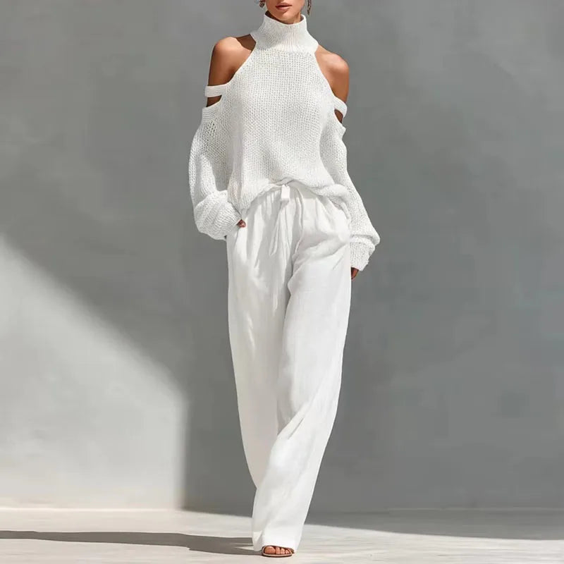 Claire | Knit Turtleneck and Trousers
