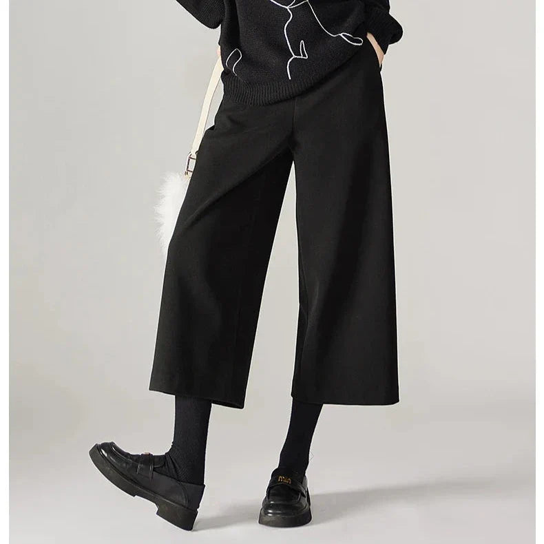 Aubertine | 55% Wool Elastic Waist Pants