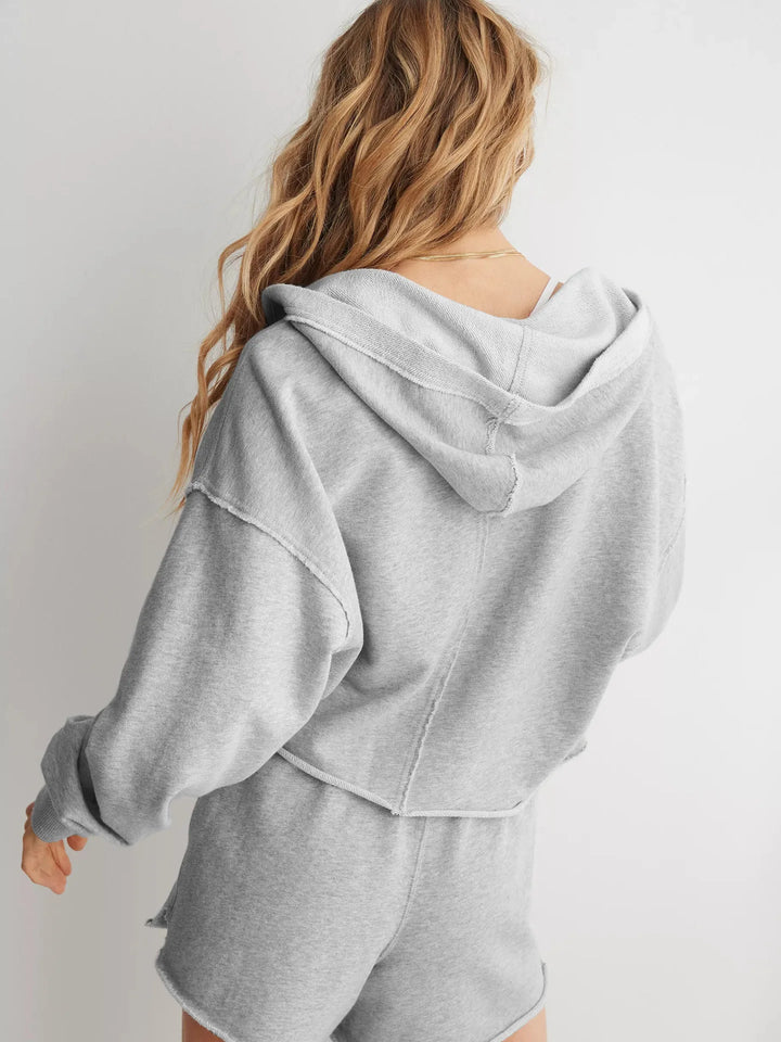 Philippa | 50% Cotton Cropped Hoodie