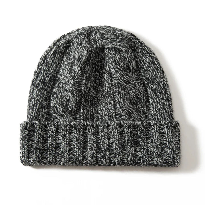 100% Cashmere Cable Knit Beanie