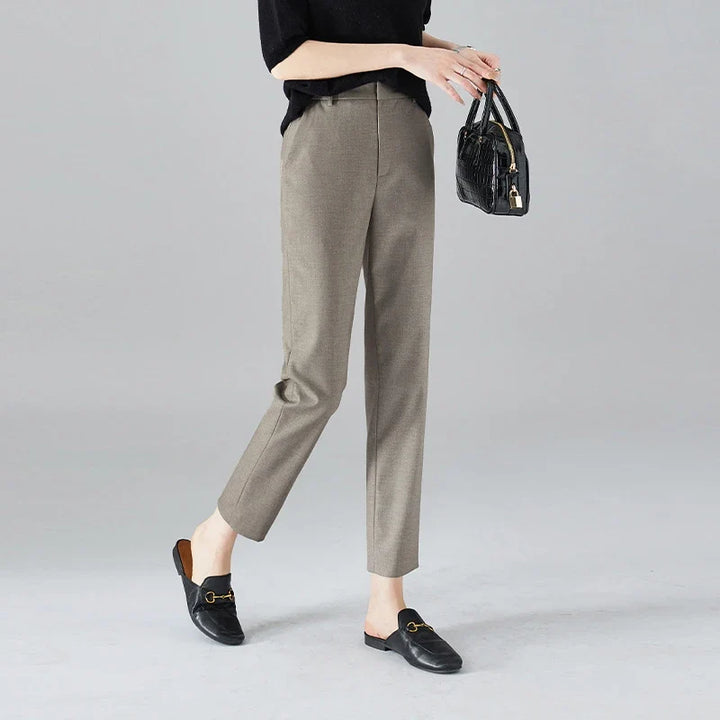 Josee | Tapered Ankle High Waist Trousers