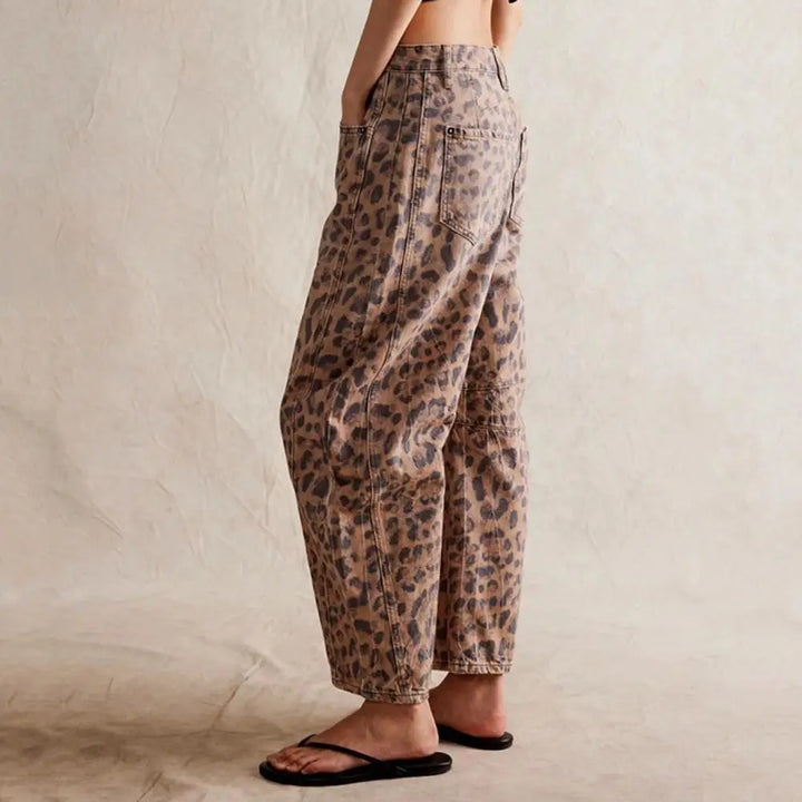 Malvine | Barrel Leg Cotton Denim Jeans