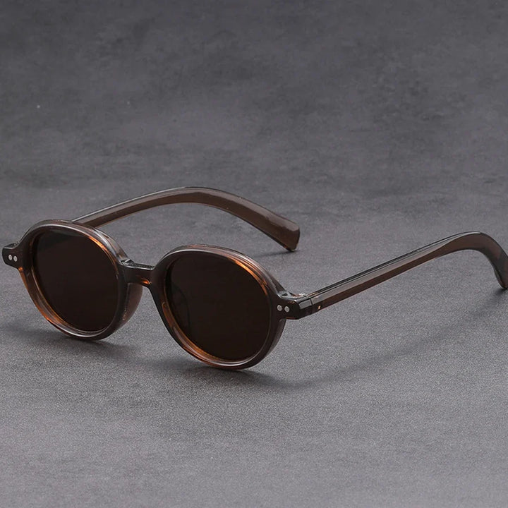 Deep Tint Round Acetate Sunglasses