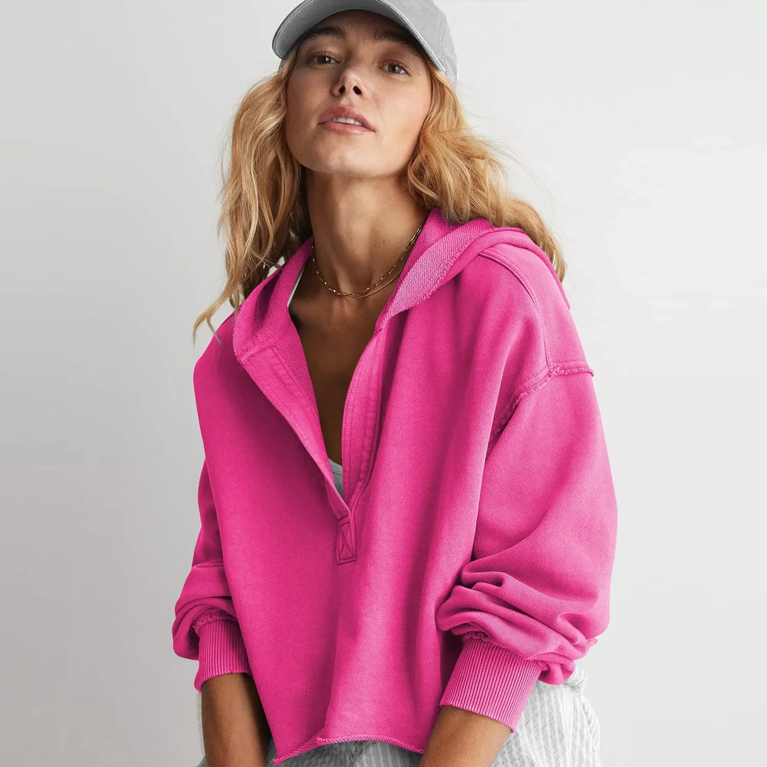 Philippa | 50% Cotton Cropped Hoodie