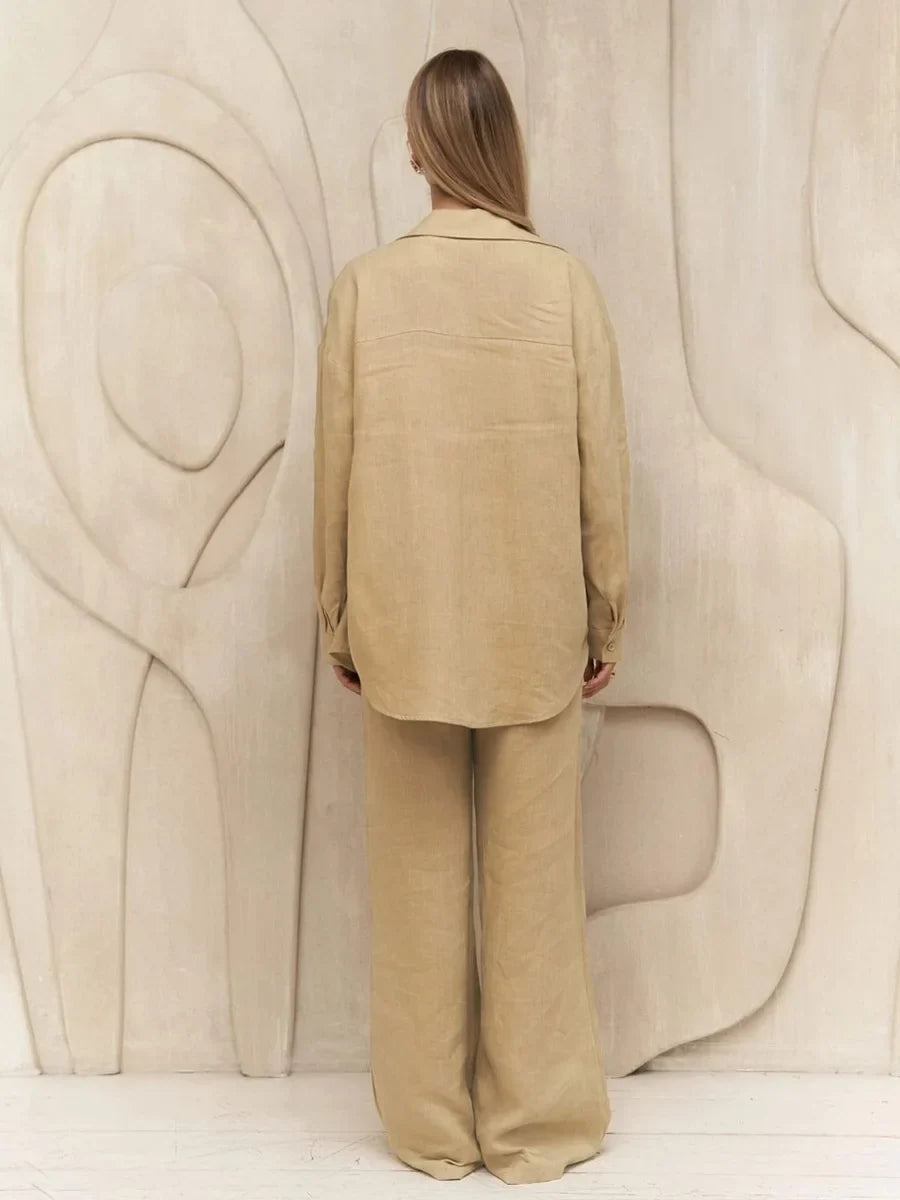 Edwige | Cotton Linen Two Piece Set
