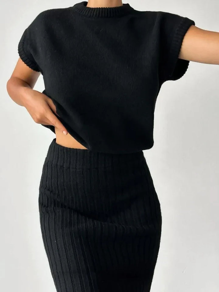 Noella | Cotton Rib Sleeveless Set
