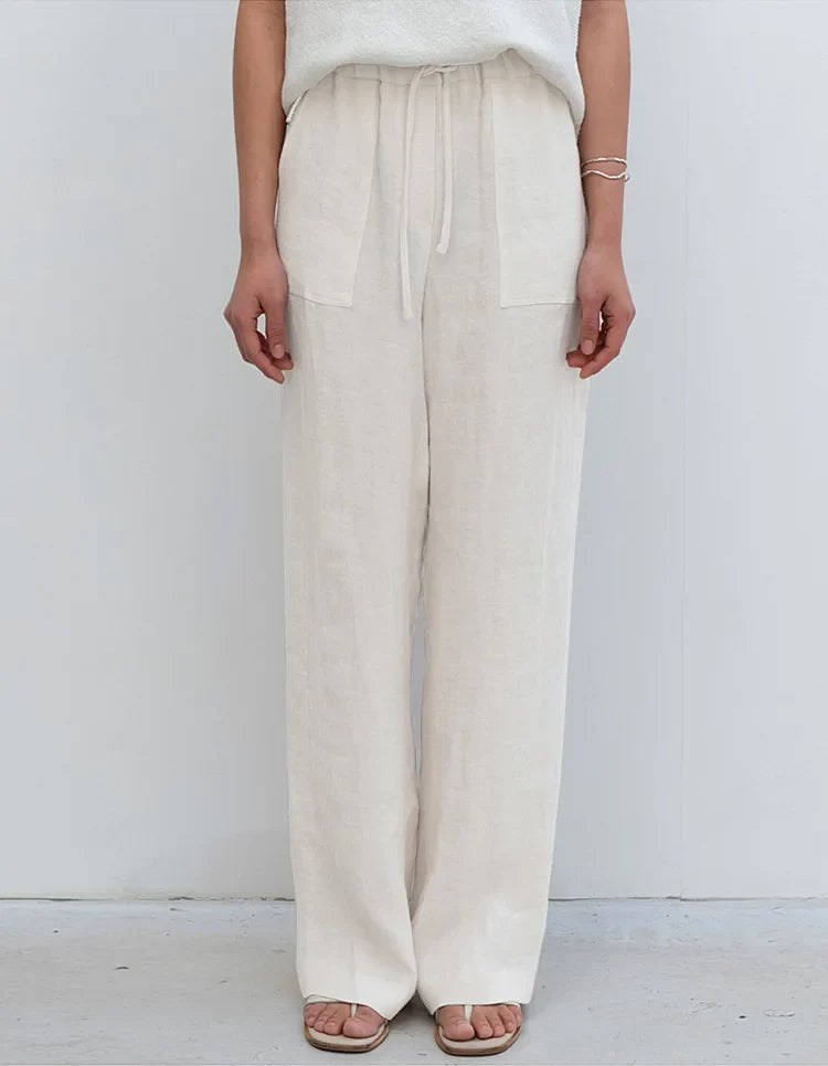 Delima | Pure Linen Drawstring Pants