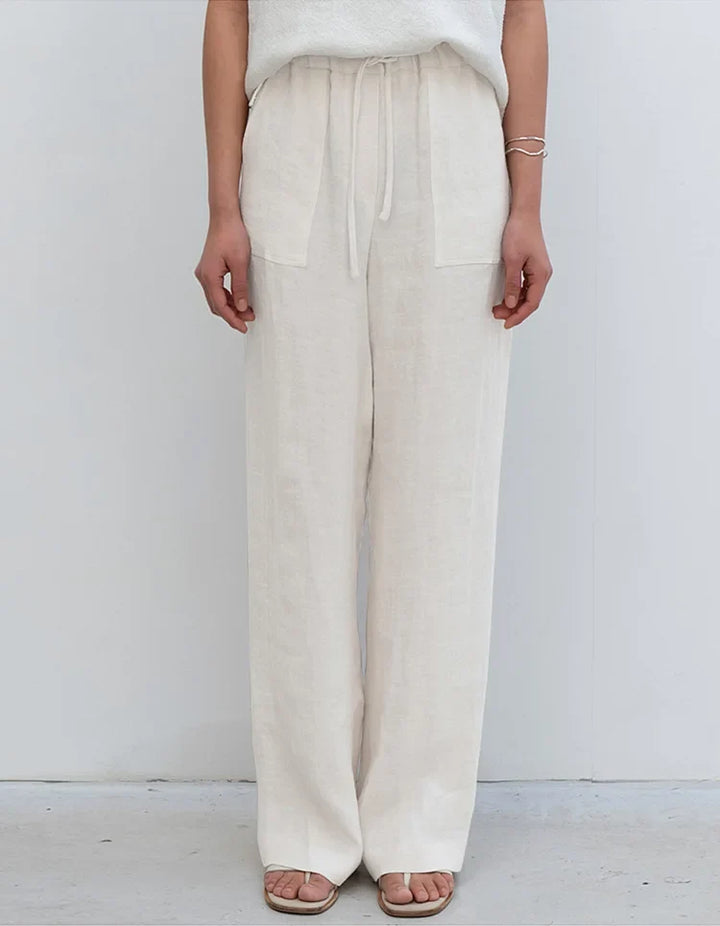 Delima | Pure Linen Drawstring Pants