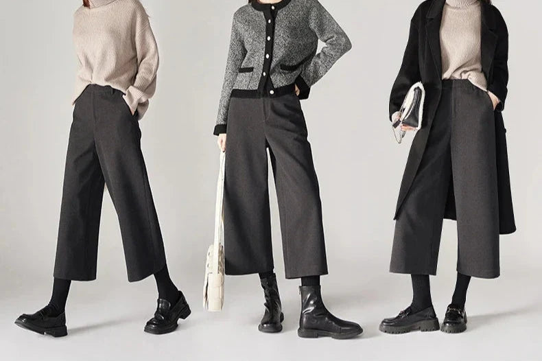 Aubertine | 55% Wool Elastic Waist Pants