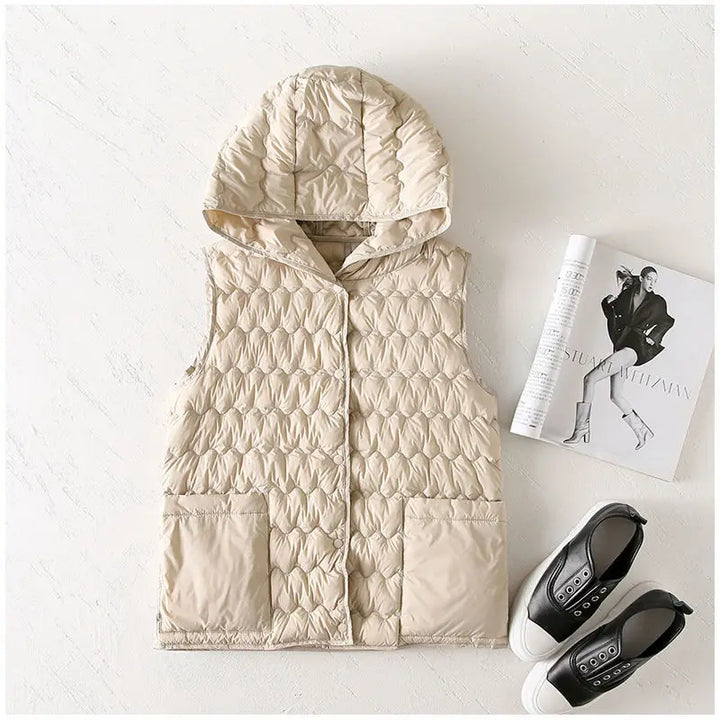 Gabrielle | 90% Down Hooded Vest