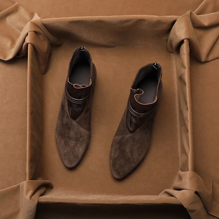 Rosemarie | Cow Suede Pointed Boots