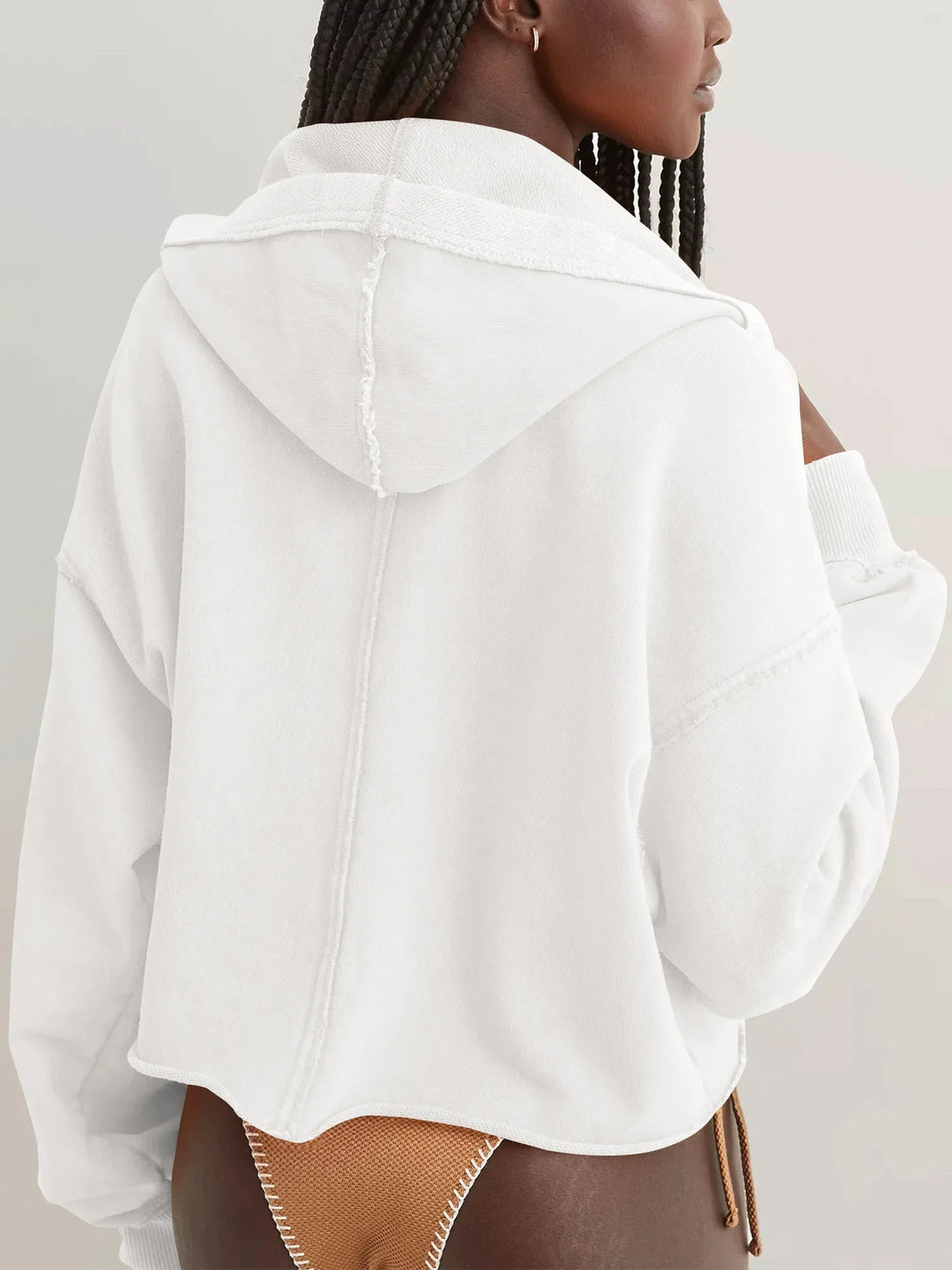 Philippa | 50% Cotton Cropped Hoodie