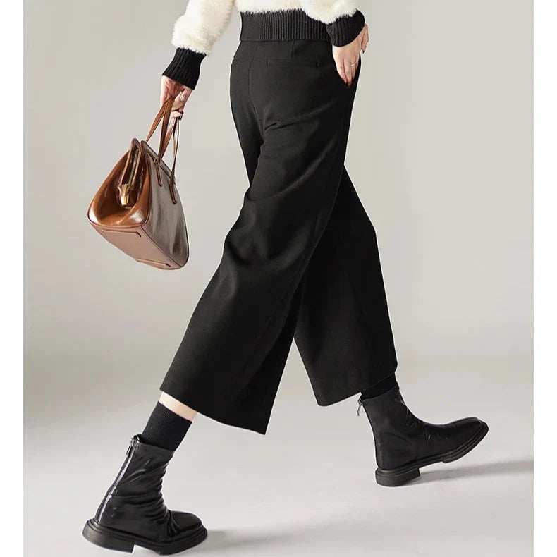 Aubertine | 55% Wool Elastic Waist Pants