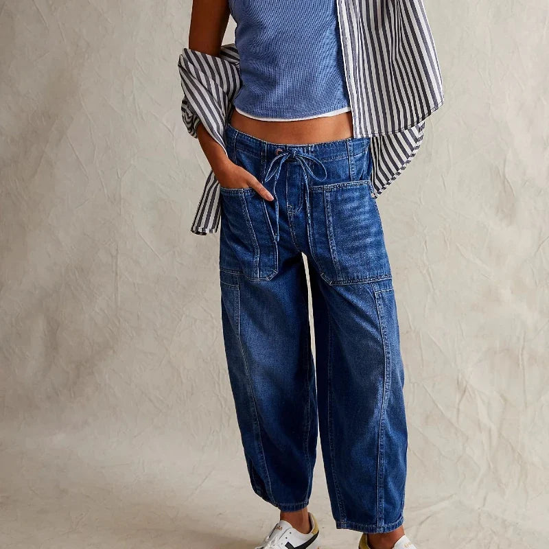 Maryse | Pull-On 100% Cotton Denim Jeans