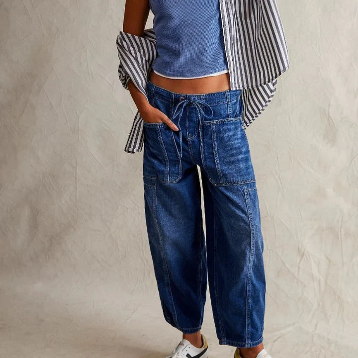 Maryse | Pull-On 100% Cotton Denim Jeans