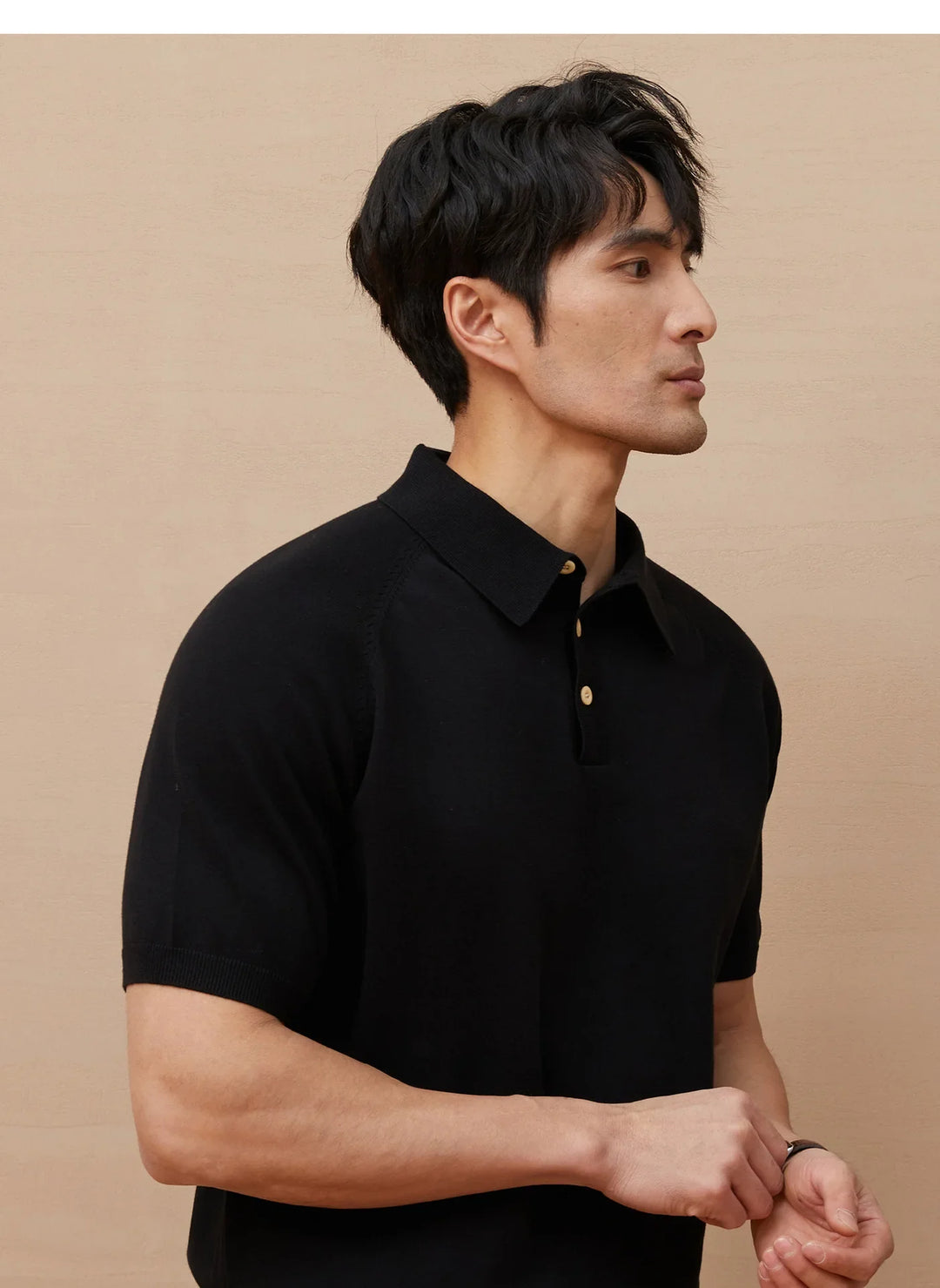Barnabé | Fine Knit Button Down Polo