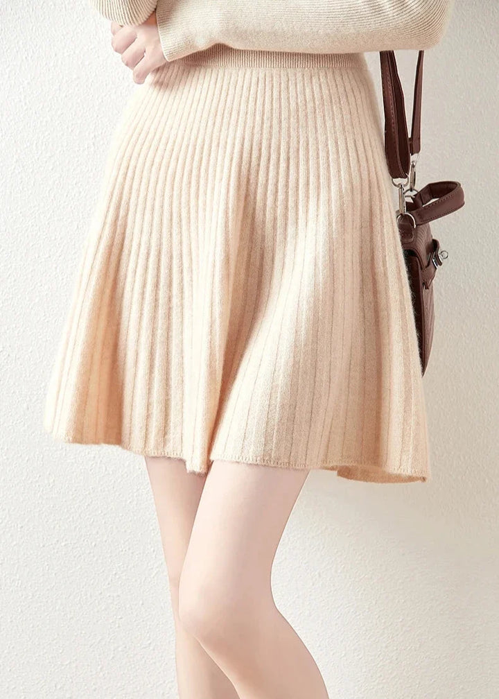 Laurentine | Merino Wool Mini Skirt