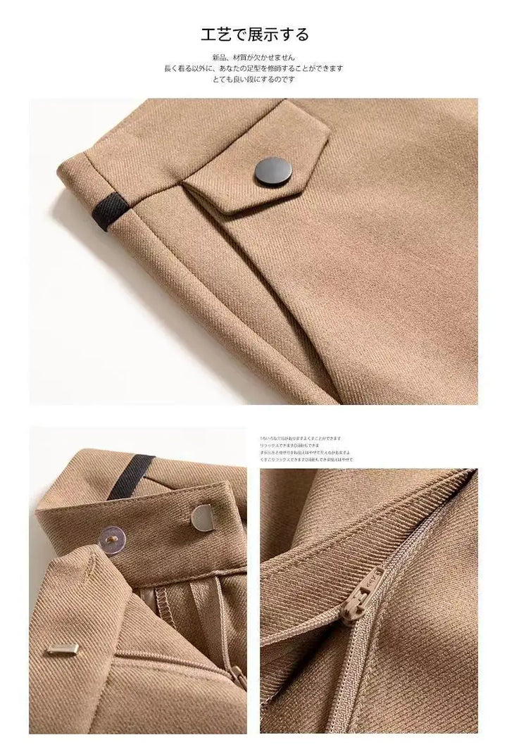 Manon | Cropped Stretch Straight Trousers