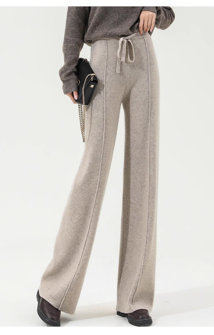 Hectorine | Merino Wool Wide Leg Trousers