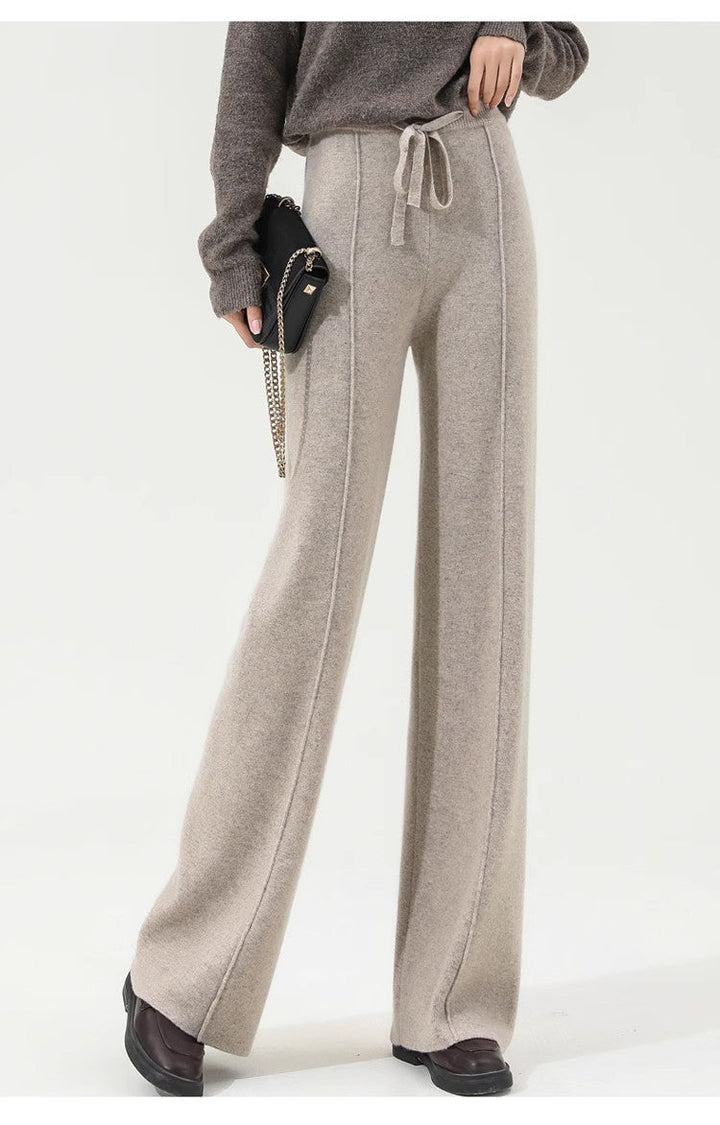 Hectorine | Merino Wool Wide Leg Trousers