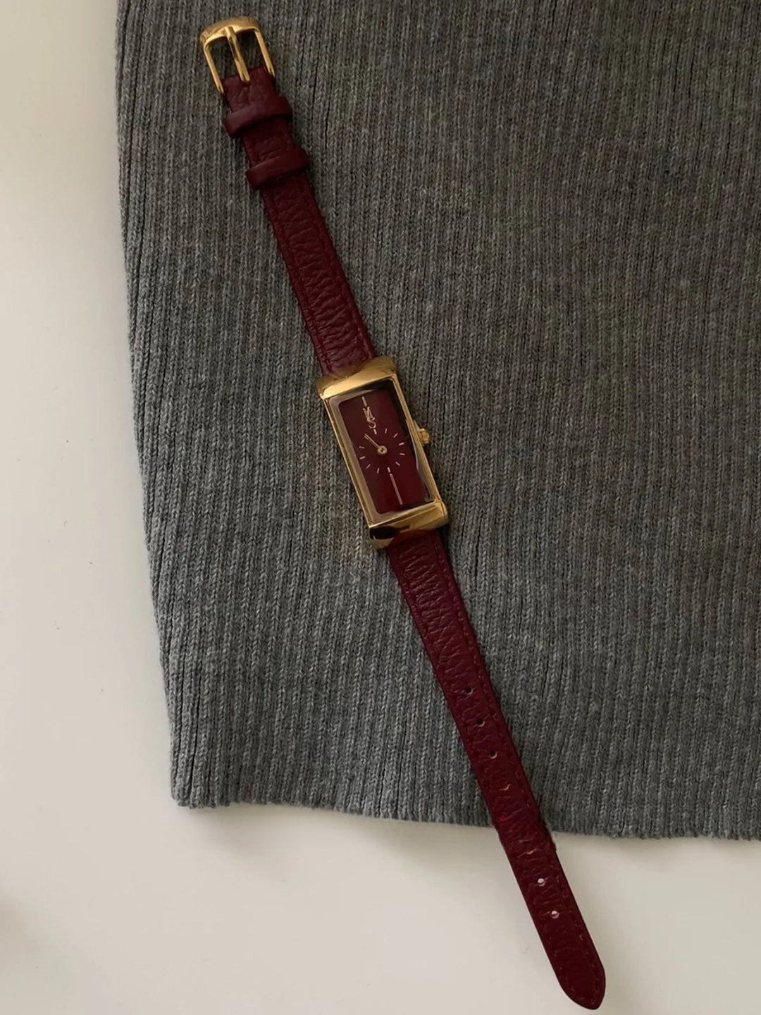 Brass Case Watch, Leather Strap