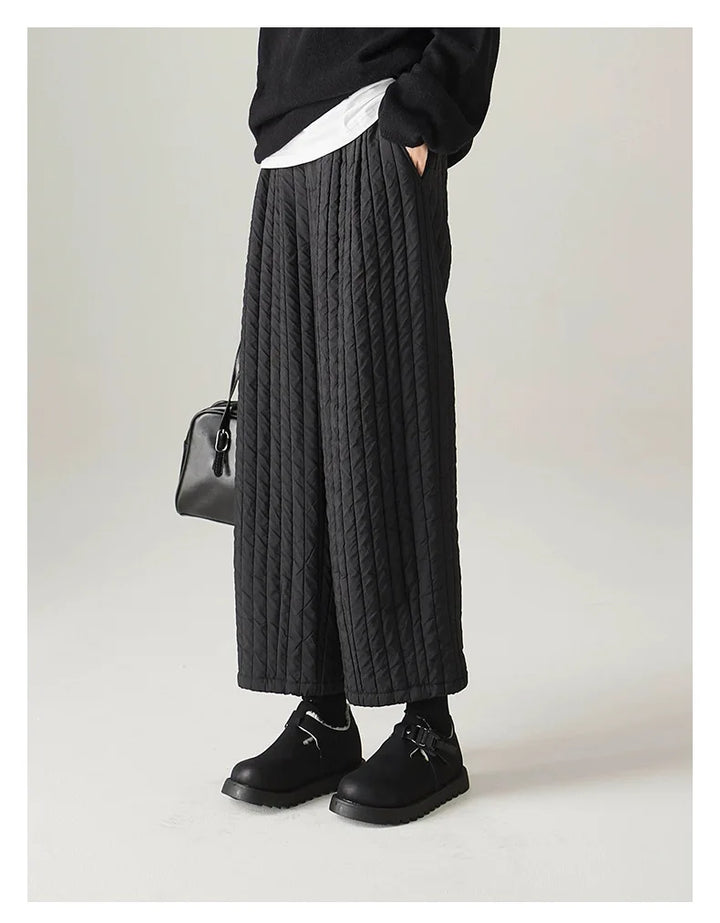 Helene | Quilted Insulated Wide Leg Pants