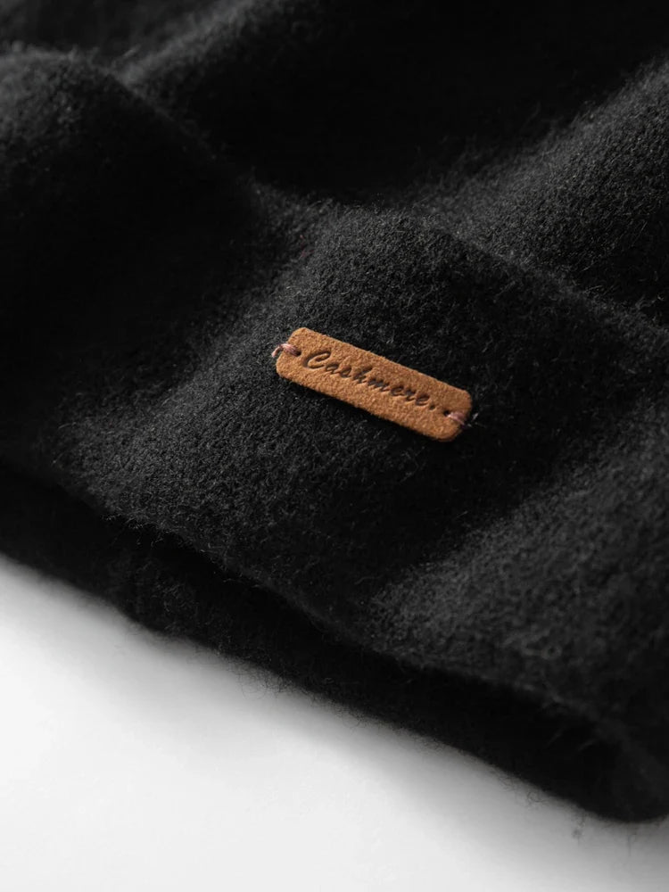 Double Layer Cashmere Beanie