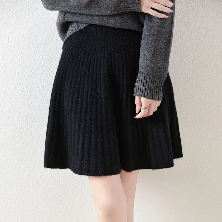 Laurentine | Merino Wool Mini Skirt