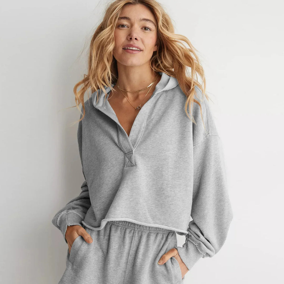 Philippa | 50% Cotton Cropped Hoodie