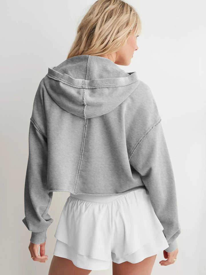Philippa | 50% Cotton Cropped Hoodie