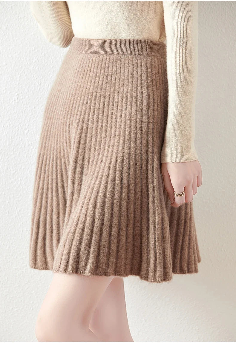 Laurentine | Merino Wool Mini Skirt