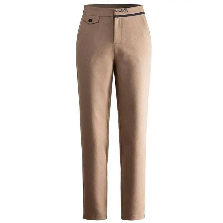 Manon | Cropped Stretch Straight Trousers