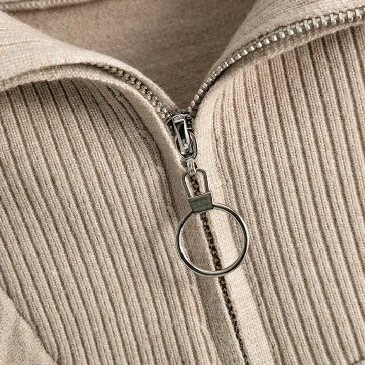 Thomasine | Half Zip Knit Two Piece Set