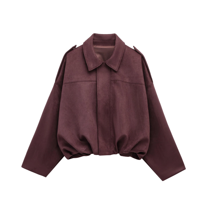 Roseanne | Oversized Suede Bomber
